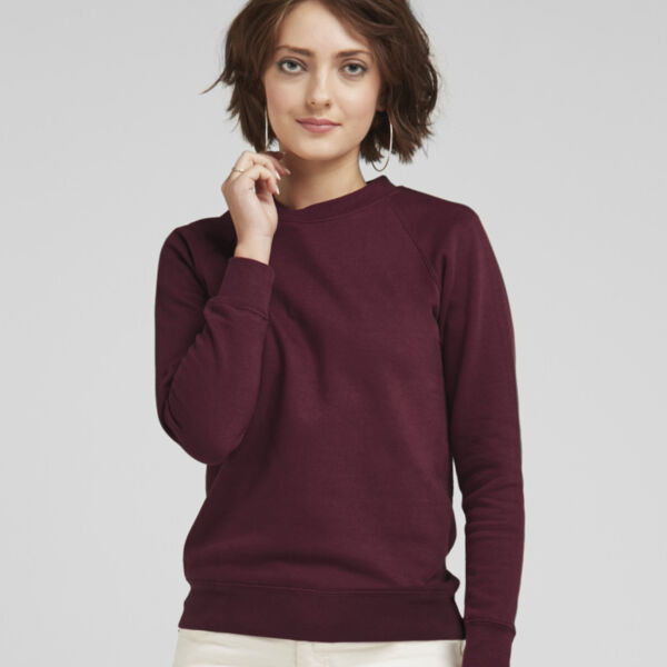 Ladies' Raglan Sleeve Crew Neck Sweatshirt Thumbnail