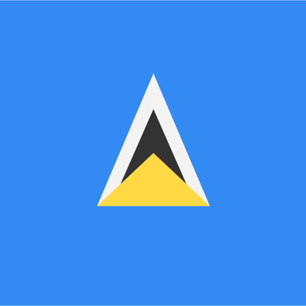St Lucia Flag Thumbnail