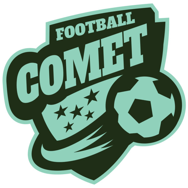 Comet Football logo template Thumbnail