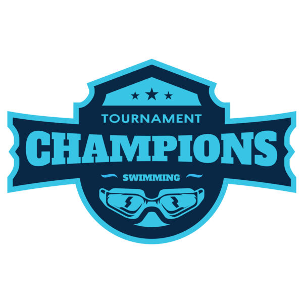 Champions Tournament Swimming logo template Thumbnail