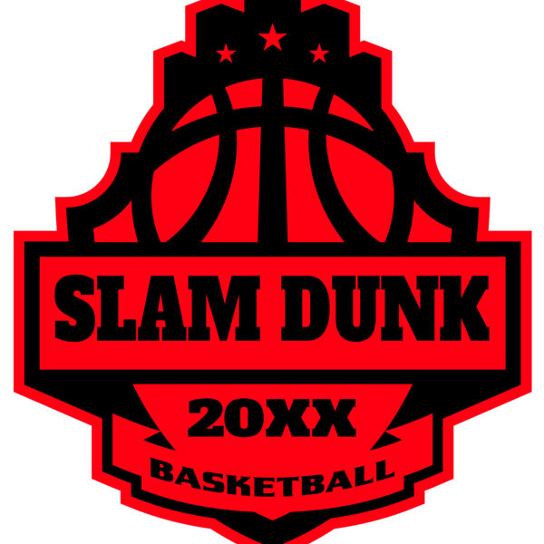 SLAM DUNK Basketball Logo Template Thumbnail