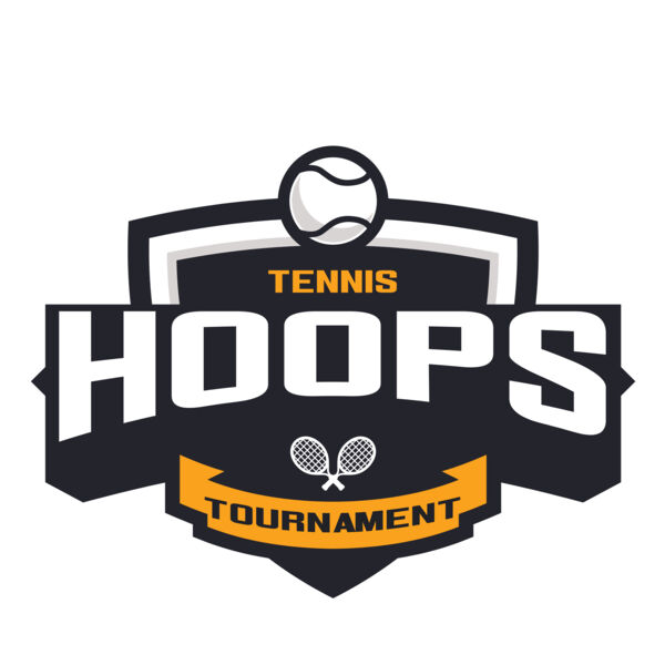 Hoops Tennis Tournament logo template Thumbnail