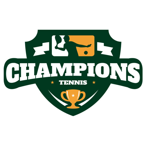 Champions Tennis logo template Thumbnail