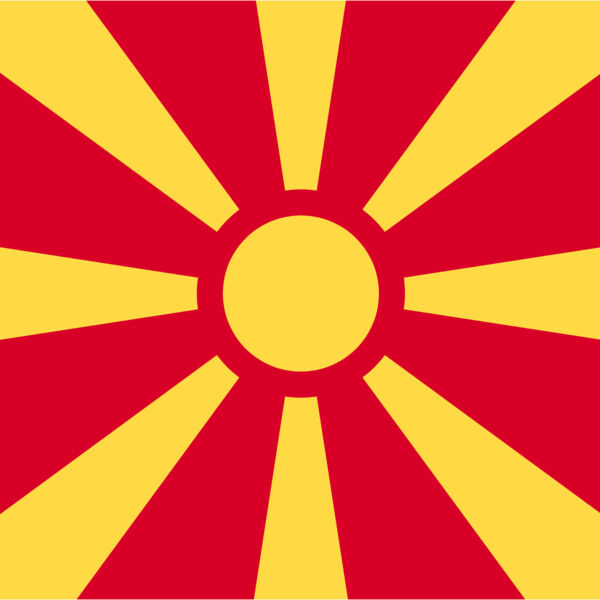 Republic of Macedonia Flag Thumbnail